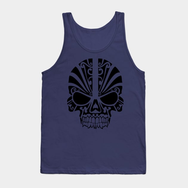 halloween tribal skull tattoo Tank Top by epoliveira